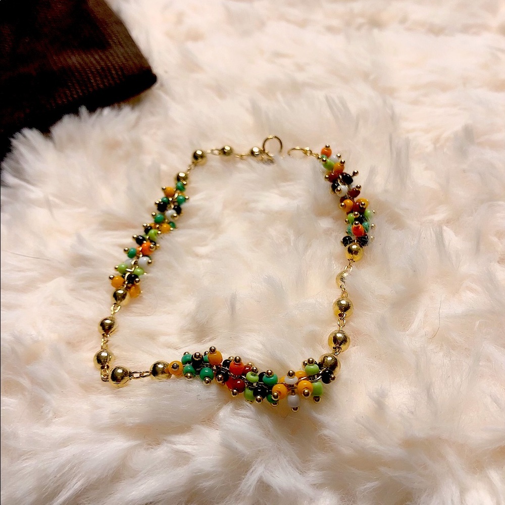 Gold colorful bracelet
